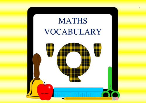Maths Vocabulary 'Q'