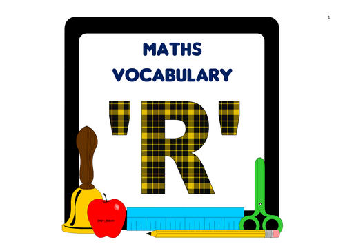 Maths Vocabulary 'R'