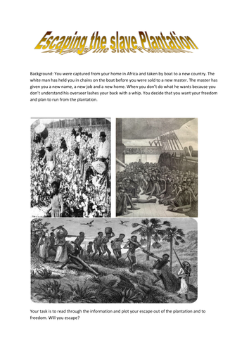 Escaping plantations task