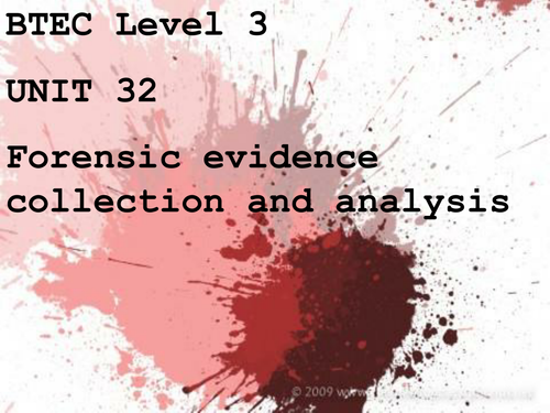Forensics - Crime Scene Processing and Techniques