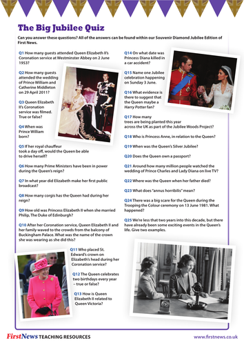 First News' Big Diamond Jubilee Quiz