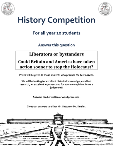 History Competition - Bystanders or Liberators?