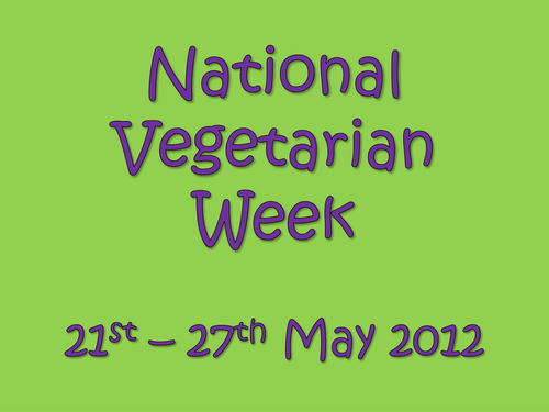 Vegetarian week assembly