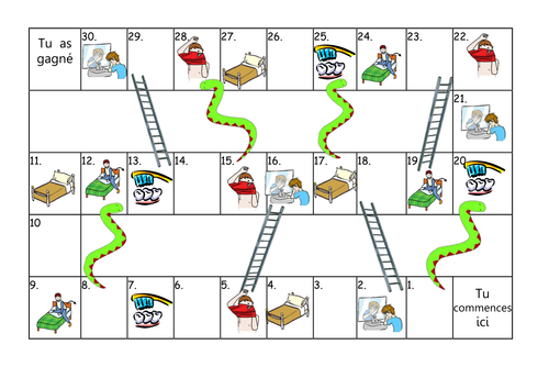 Snakes & ladders - Daily routine