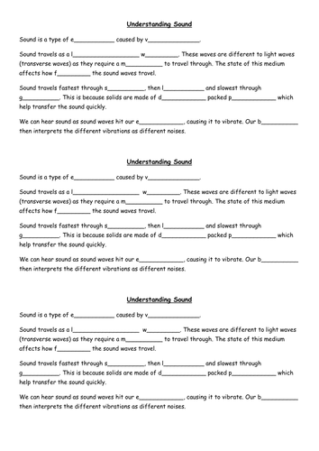 Understanding Sound Gapfill