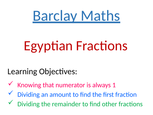 Egyptian Fractions
