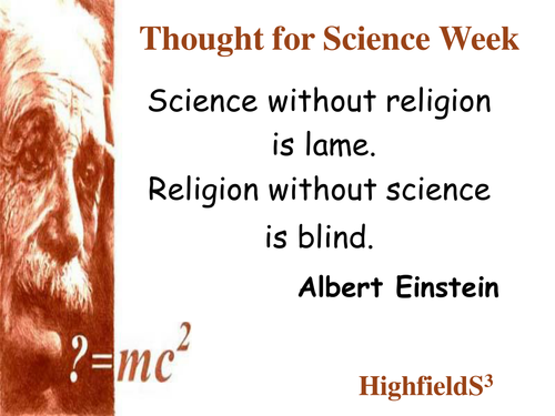 a series of quotes for display in Science Week