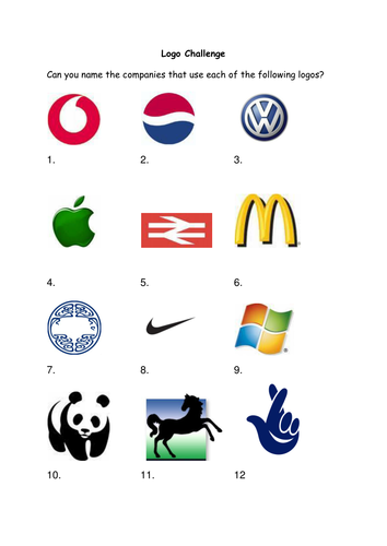 guess the logo by hattie34 teaching resources tes