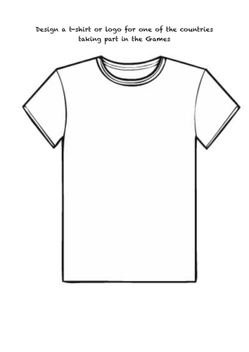 Blank Tshirt Template Worksheet - Ivuyteq