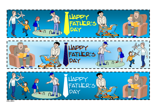 Father's Day cut-out border