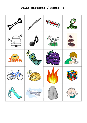 split digraph or magic e teaching resources