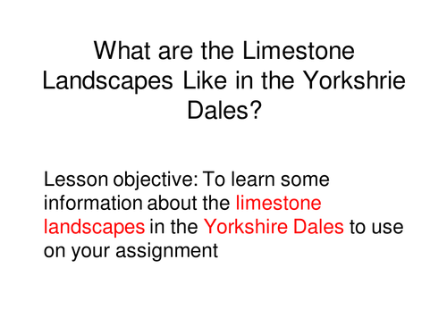 Limestone Landscapes