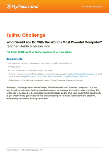 MyKindaCrowd Fujitsu Challenge