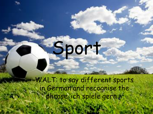 Sports in German
