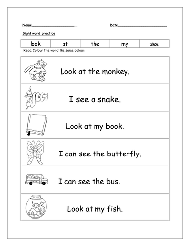 Identifying and practising high frequency words | Teaching Resources