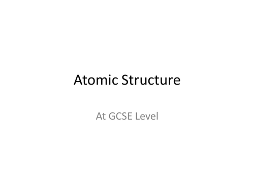 Electron configuration for GCSE