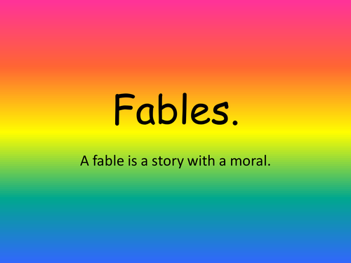 Fables PowerPoint