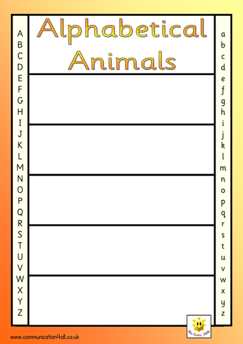 Alphabetical order games by bevevans22 - Teaching Resources - Tes