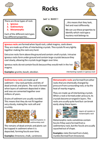 file example log properties 4 Rocks   factsheet neanderthalchick Teaching  by Resources