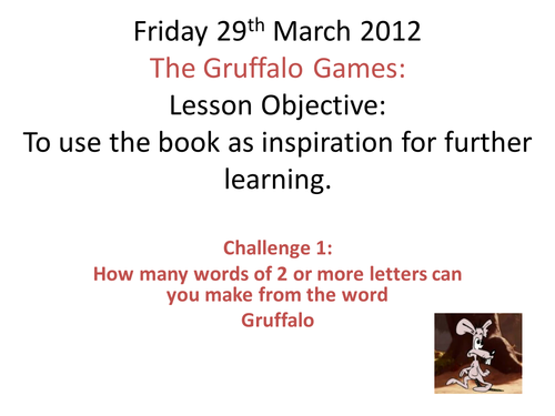 Gruffolo Games - Full lesson PP