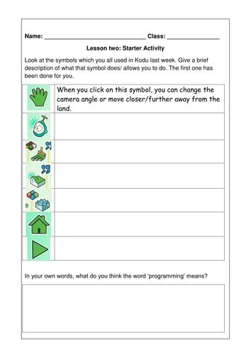 Kodu - Lesson two