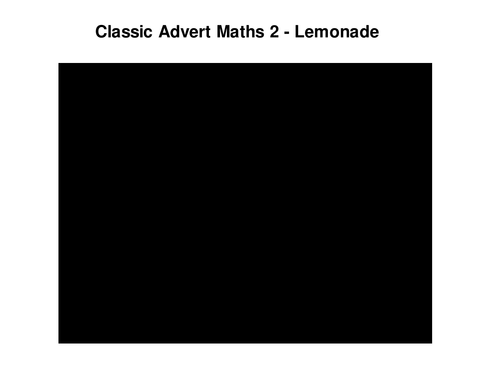 Advert Maths - Multiples, Factors etc.Powerpoint.