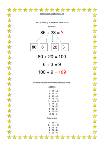 Year Two Partitioning by bentaylor8 - Teaching Resources - Tes