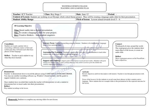 ICT olympics lesson 5 of 6