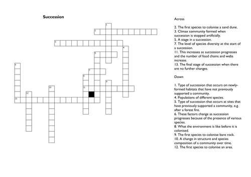 Succession Crossword