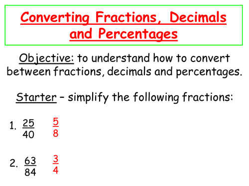 Converting between FDPs