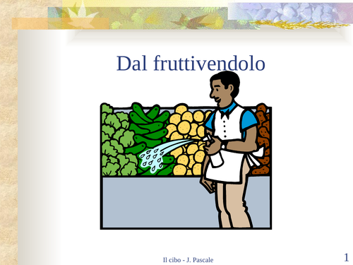 Dal fruttivendolo -frutta e verdura F57