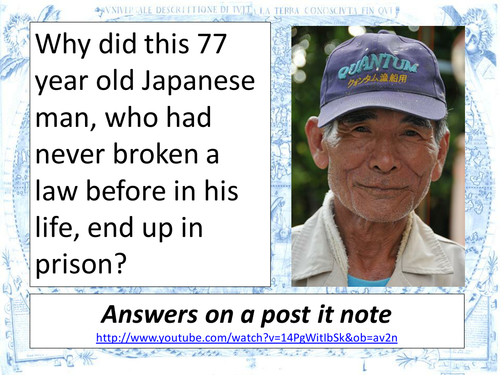 Japan- ageing populations and elderly crime