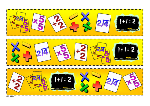 Maths cut-out border (1)