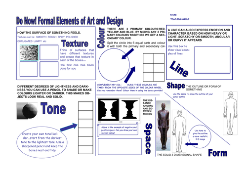 Formal Elements Of Art And Design Teaching Resources