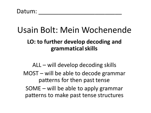 Olympics - Deductive Grammar - Past Tense