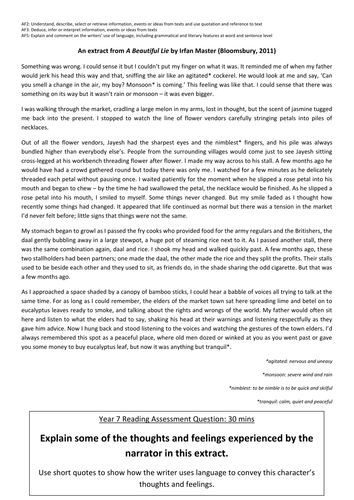 APP Reading Assessments for Key Stage 3