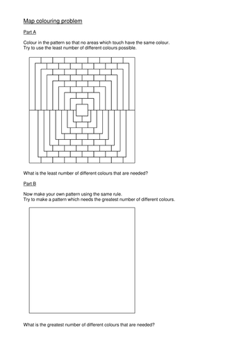 Four colour map problem