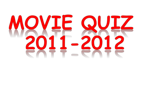 End of Term quiz on movies