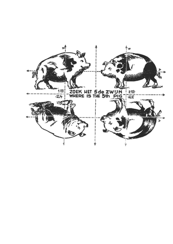 Find the 5th Pig & 4 Colour puzzles