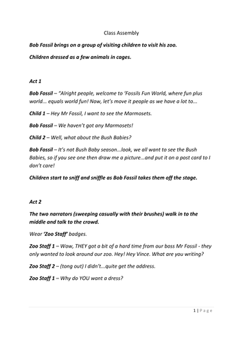 Mighty Boosh inspired anti-bullying assembly