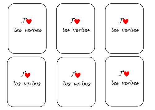 Verbs - Memory Game