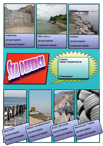 Sea defence methods comic strip