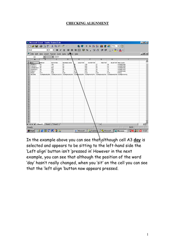 Excel handouts