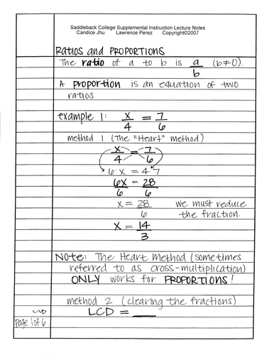 Ratios and Proportions | Teaching Resources