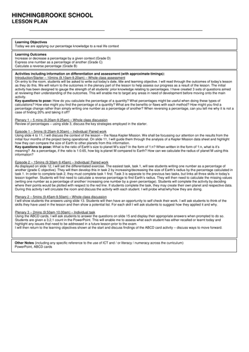 Planet Hunter - Revision of percentages