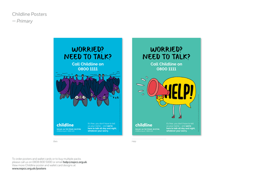 Childline posters and wallet cards - Primary