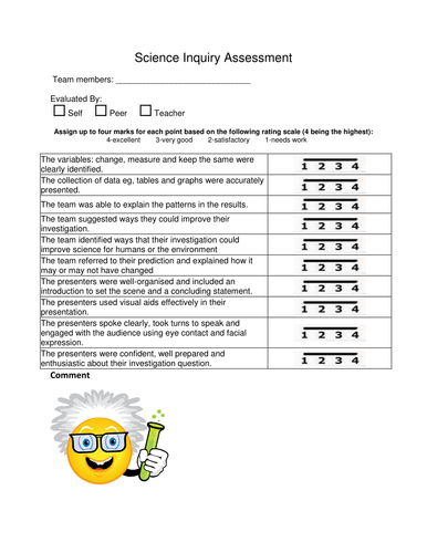 Science Inquiry Assessment