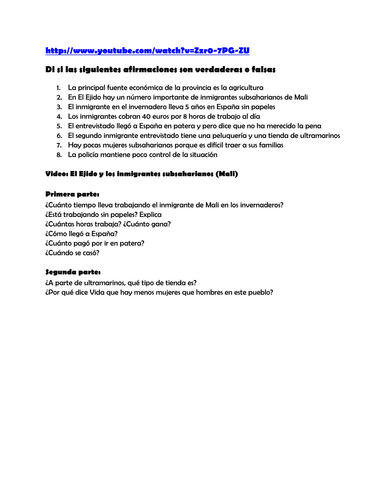 Inmigración y Racismo  en El Ejido