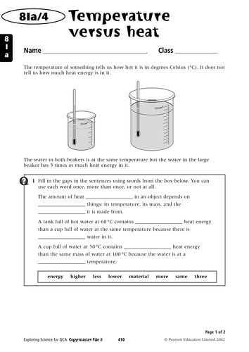 Why objects heat up and cool down