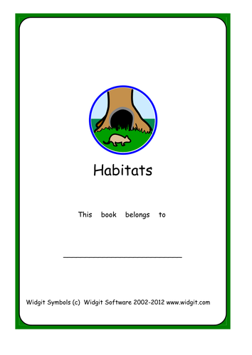 Habitats booklet